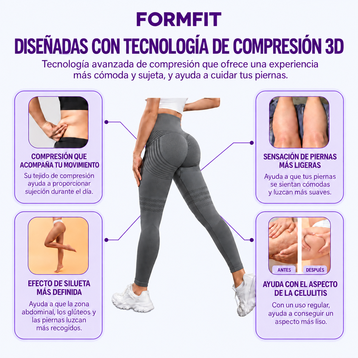 FormFit 3D™ – Leggings Moldeadores